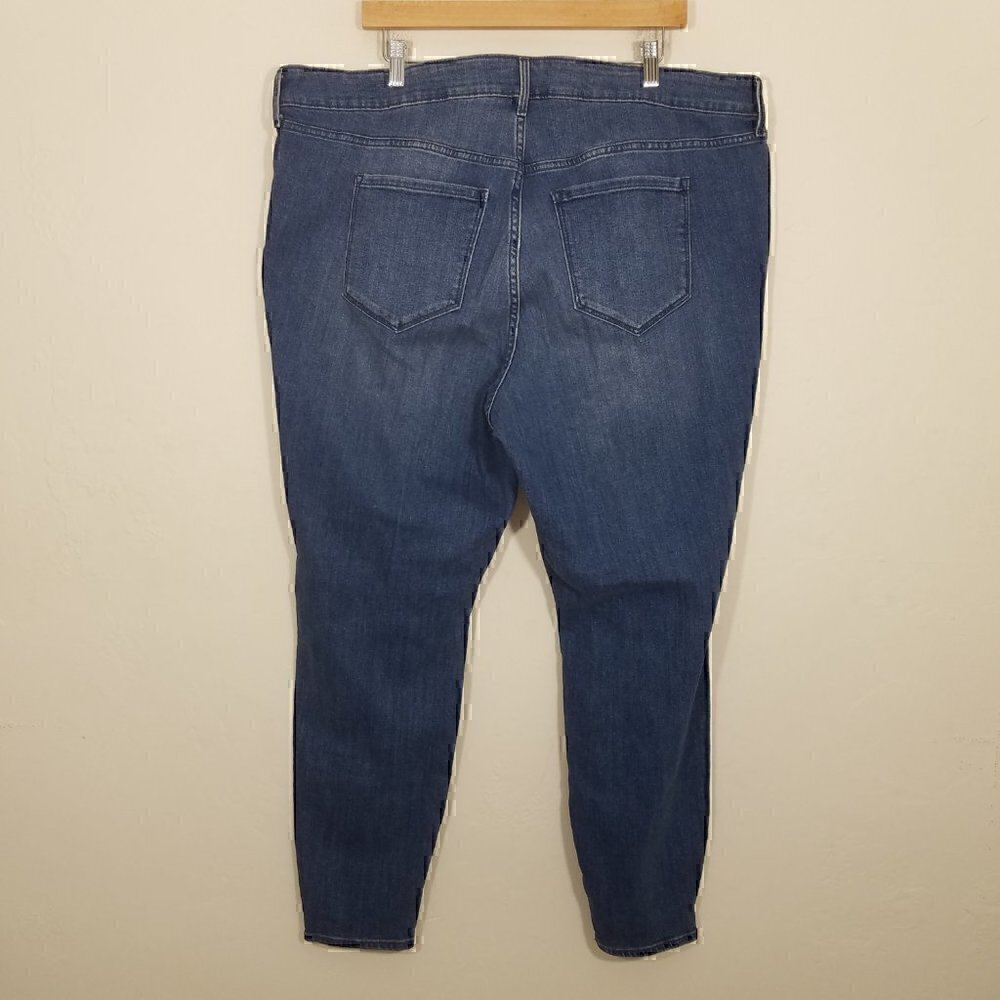 NWT Old Navy High-Rise Super Skinny Stretch Jeans Blue Plus Size 22 - Picture 4 of 5